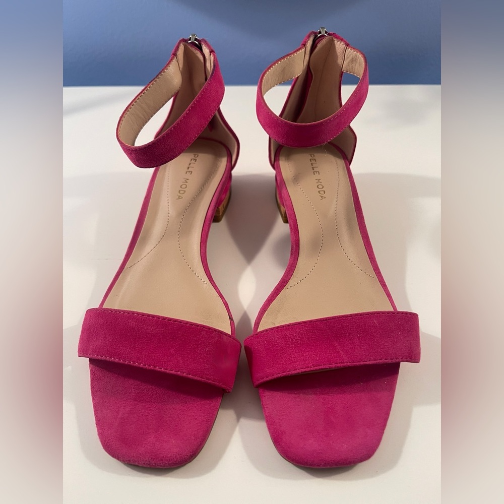 Pelle Moda Fushia Suede Sandals